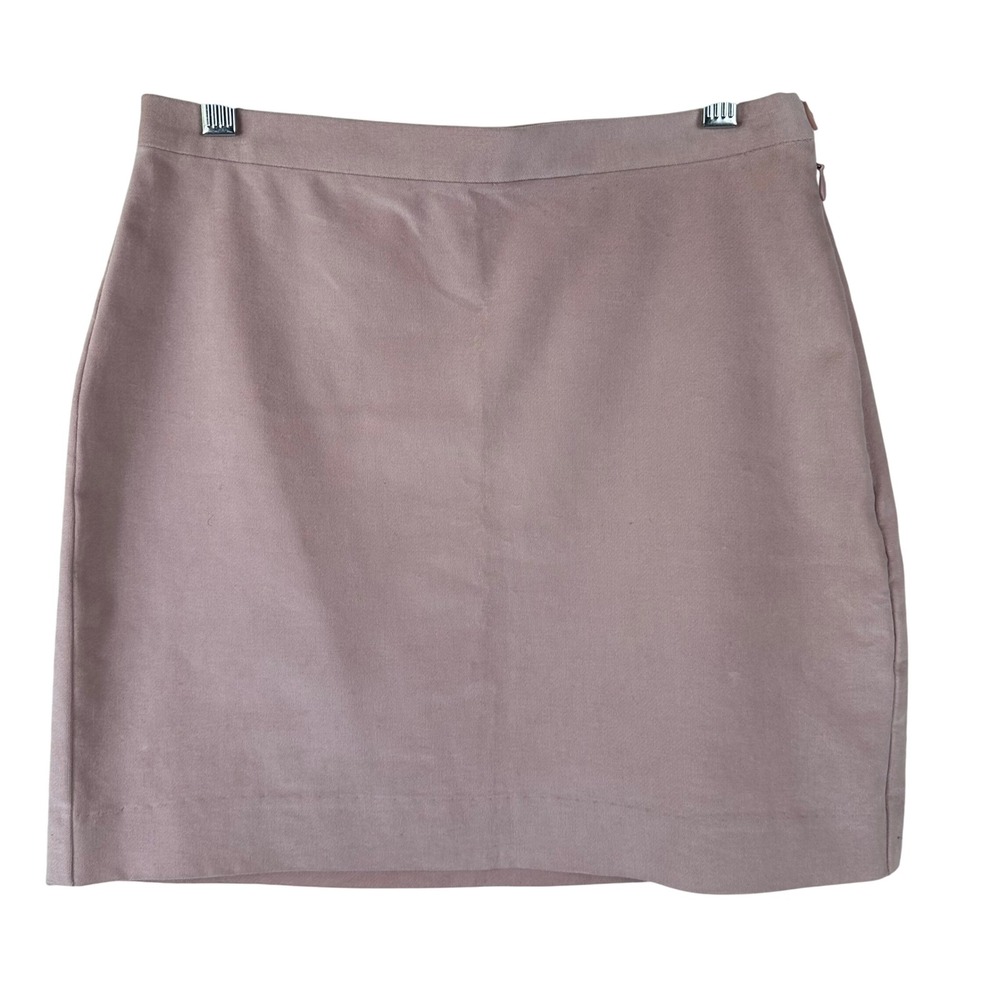 NWOT Aritzia Babaton Mini Skirt Womens 4 Pink Dusty Rose Minimalist Coquette Lux